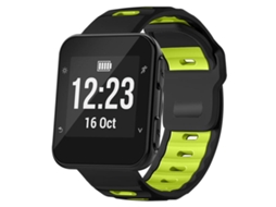 Bracelete para Garmin Ocean Silicone Bicolor Fivela Dupla Cinza Limão XIAOMOYU (22mm)