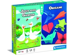 Jogo de Tabuleiro CLEMENTONI Jogo dos Gansos + Origami
