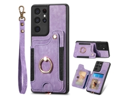 Capa Para Samsung Galaxy S25 Ultra Alça Incluída Cobertura Total Roxo Czhhmart