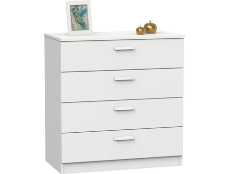 Cómoda MUEBLES PITARCH Tibet (Branco - Melamina - 78x74x40 cm)