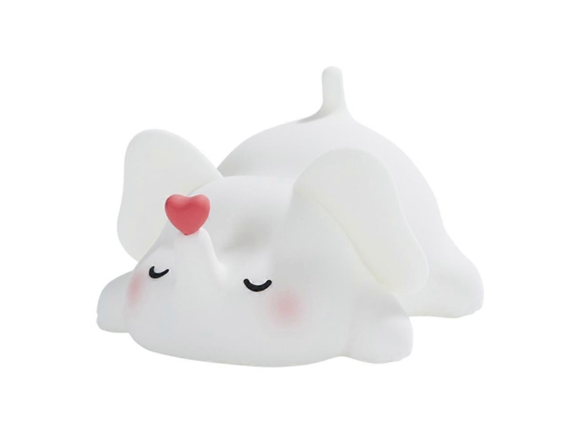 Luminria Noturna Infantil Love Elephant Em Silicone, Recarregvel E Com Controle Por Toque Aquaforge (ce Rohs Fcc C)