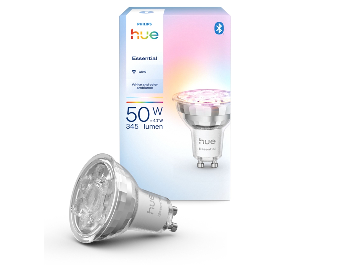 Lâmpada PHILIPS Hue Essential GU10 – Smarter Spot  (345 lm – 4.7 W)