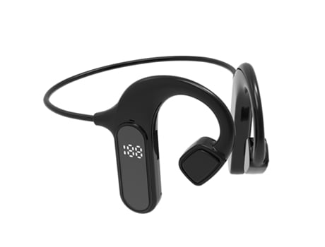 Md41 Fones De Ouvido Sem Fio Com Gancho, Bateria De Longa Duração, Tela Digital, Bluetooth 5.2 Para Corrida - Preto