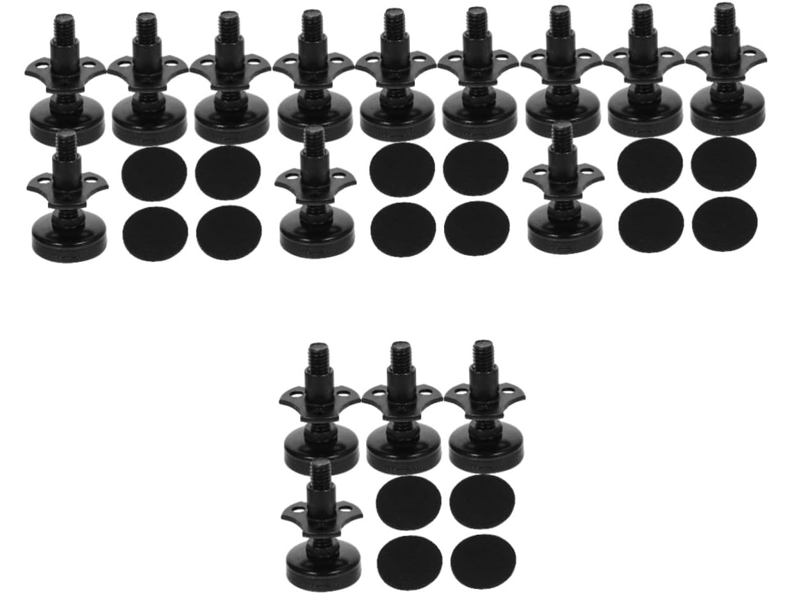 Conjunto De 4 Niveladores De Móveis Ajustáveis Com Parafusos Para Mesas E Escrivaninhas.