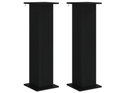 Conjunto 2 Suporte Moderno Para Plantas Vidaxl Preto Derivados De Madeira (30,5 X 30 X 100,5 Cm)