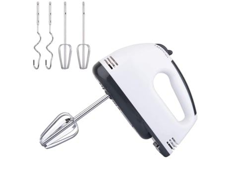Batedeira de mesa Lolek 260W com gancho para massa, 7 velocidades, batedor e ganchos para massa, ideal para bolos e massas, design ergonômico