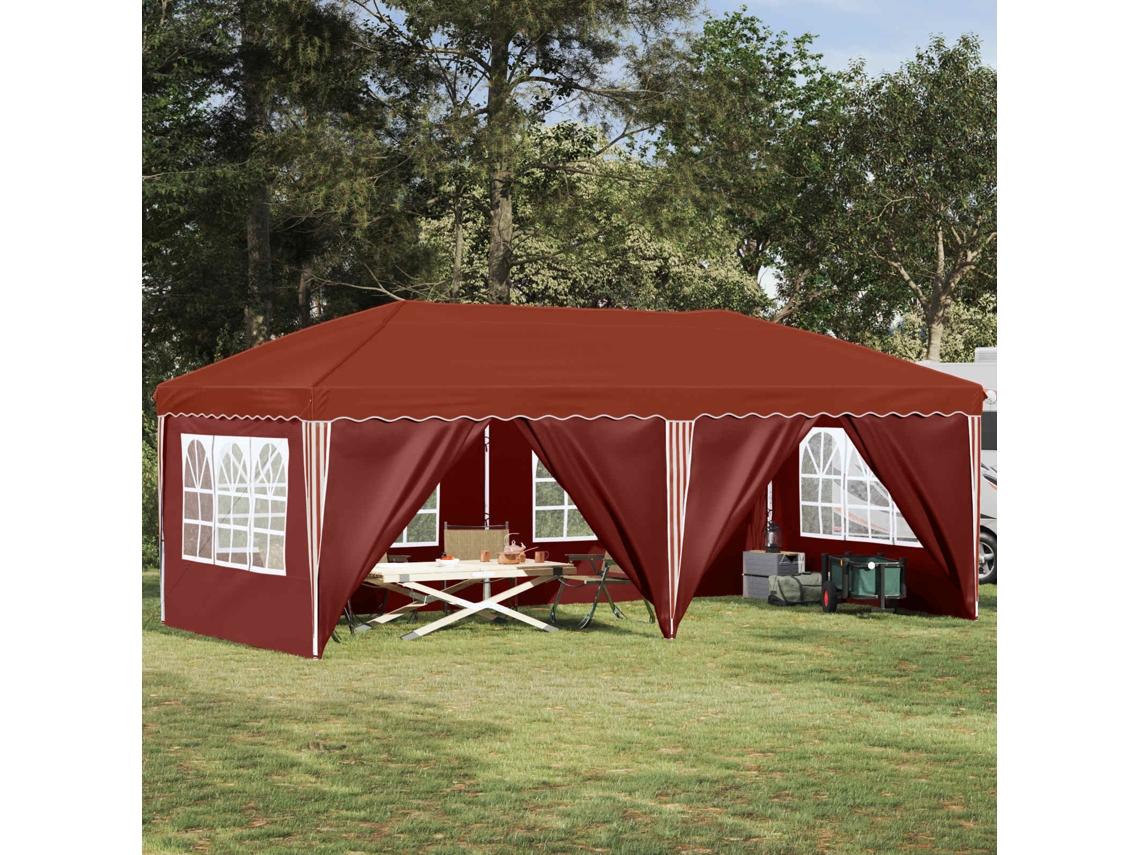 Vidaxl Tenda De Festa Pop-up 575 X 288 X 245 Cm Terracota