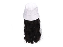 Peluca Com Gorro Cacheado Preto Marrom Para Mulheres De Textura Mate E Design Desmontável