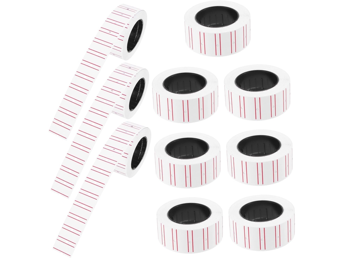 Rolos De Etiquetas E Máquina De Papel