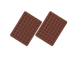 Conjunto de Moldes de Silicona para Macarons Caseros, 2 Piezas, 48 Moldes, Antiadherente, Seguro para Horno Y Lavavajillas