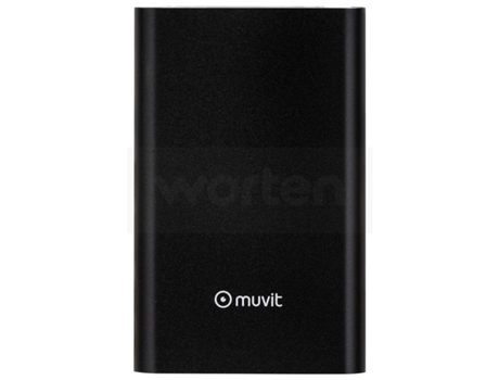 Powerbank  MUCHP0118 (10000 mAh - 1 USB - 1 Micro-USB - Preto)