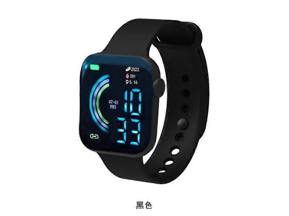 Relógio Infantil Ultra Luz Led Digital Para Crianças Menino Menina Esportes Militar Silicone Pulseira Elet Rônico Relogio