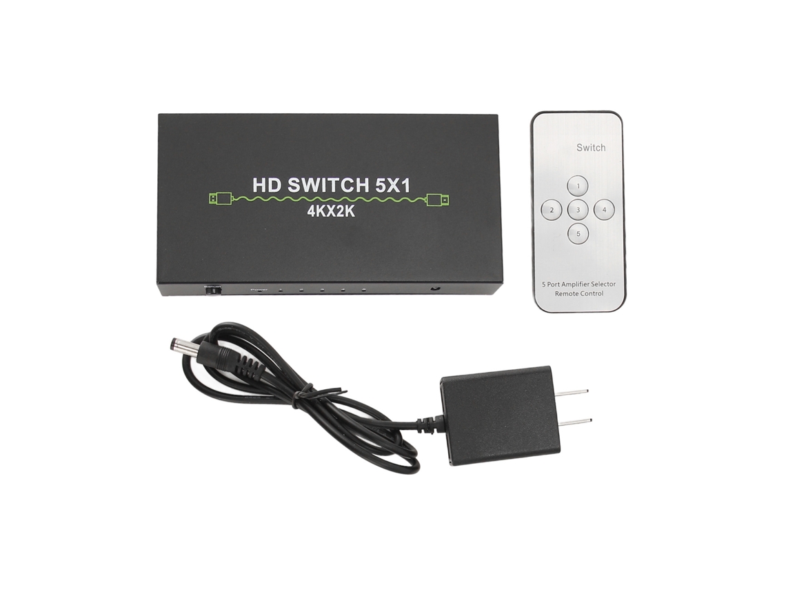 Comutador 5 em 1 4k 30hz Som Hd LAXISCREED