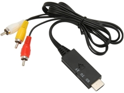 1080p Hdmi To Rca Av Composite Adapter With Power Cable Compat Tv Stick, Xbox, Pc, Hdtv, Dvd Pal/ntsc, Plug Play Bestvite