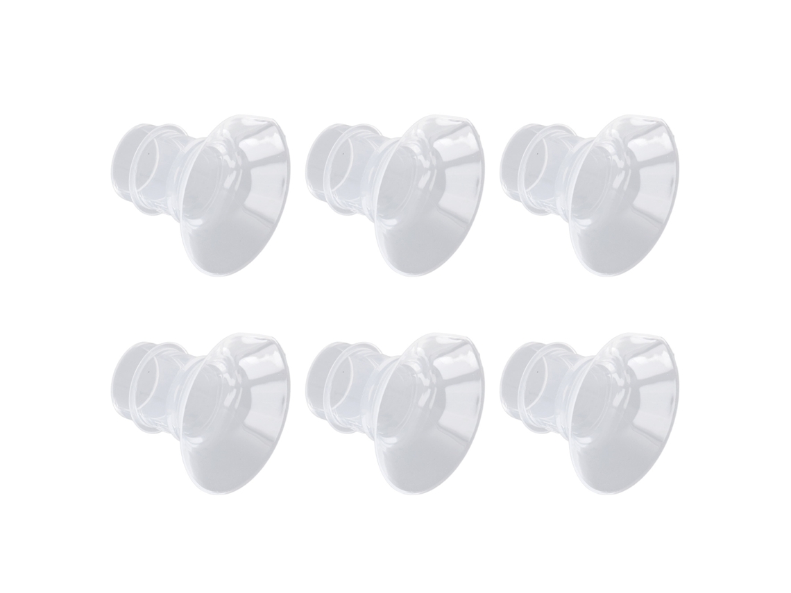 Primerox 6pcs Insertores de Flange Silicone 19mm para Bomba de Leite Portátil Hands Free 24mm
