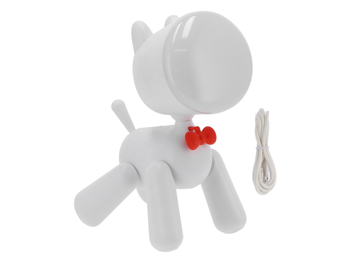 Lâmpada de Mesa Infantil com Led Cuidado com os Olhos Forma de Cachorro Usb Recarregável para Quarto | S/MARCA