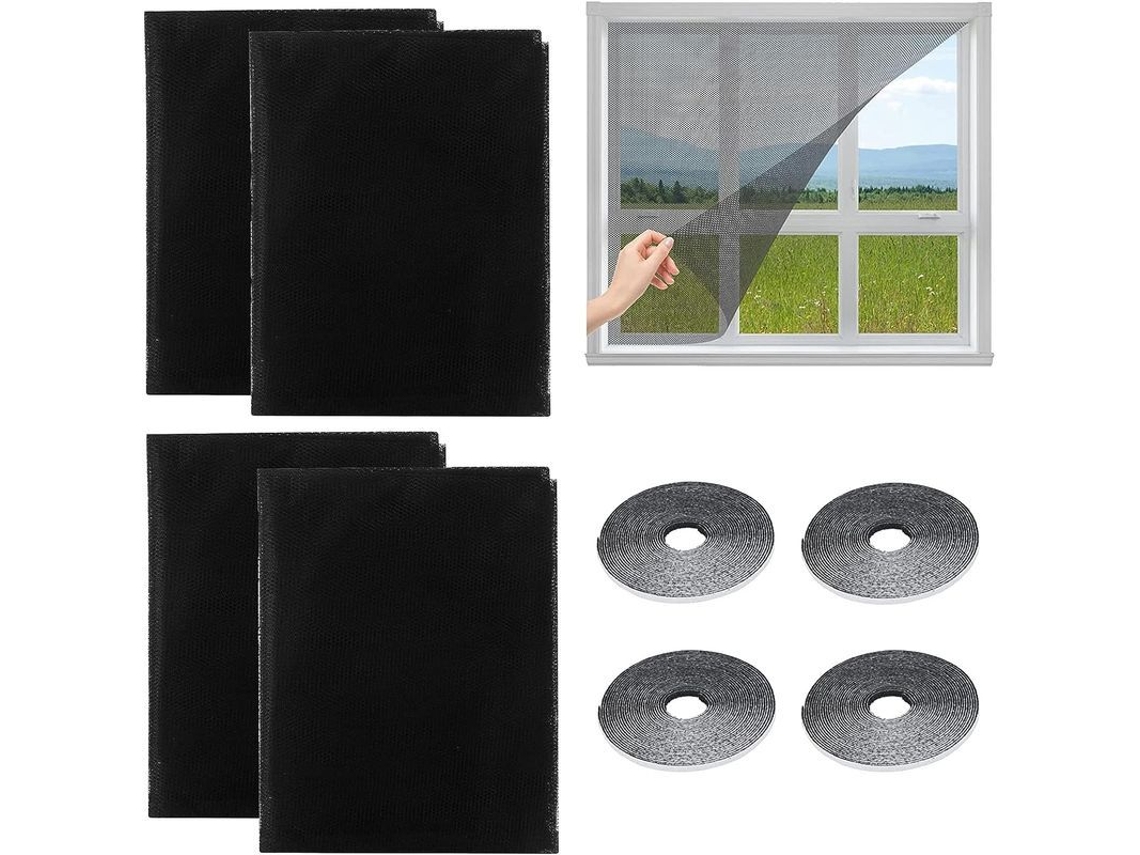 Mosquitera para Janela 150x130cm com 4 cintas autoadesivas LINJOU