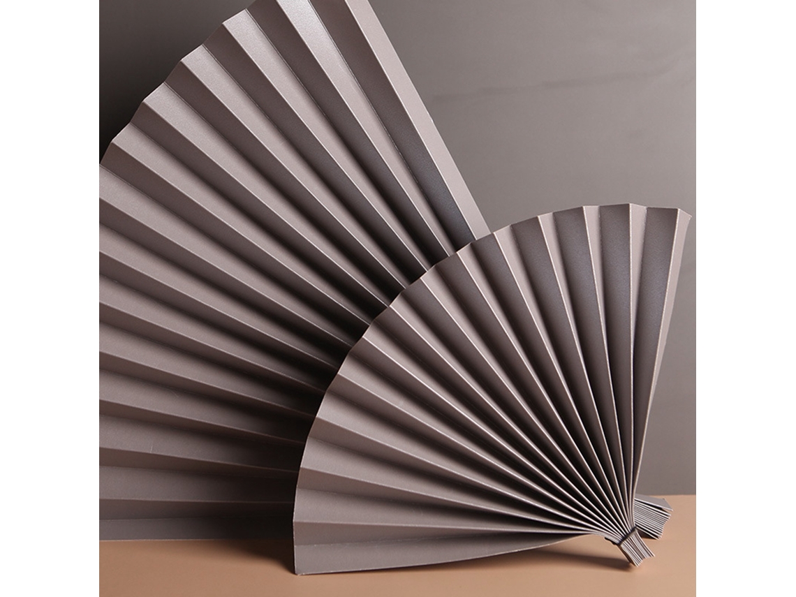 Adorno De Fondo Para Fotografía Abanico De Papel Plegable Gris Plata Estilo Clásico Chino Para Propiedades De Filmación Publicitaria