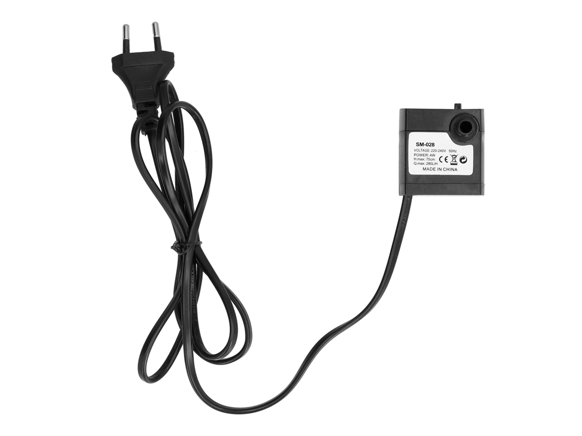 Bomba Submersível de Água 220v 4w 280l/h para Aquário Tanque Peixe Lagoa Fontaine