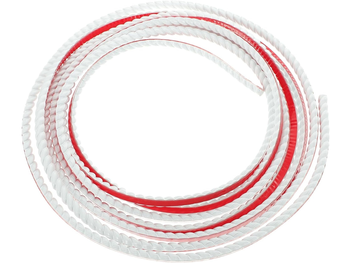 Moldura Adesiva De Pvc Branca Com Verso Autoadesivo, Flexível, Para Decoração.