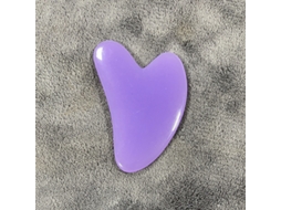 (roxo C) 1 Placa De Gua Sha Em Resina Em Formato De Coração Para Massagem Facial - Ferramenta De Massagem Spa