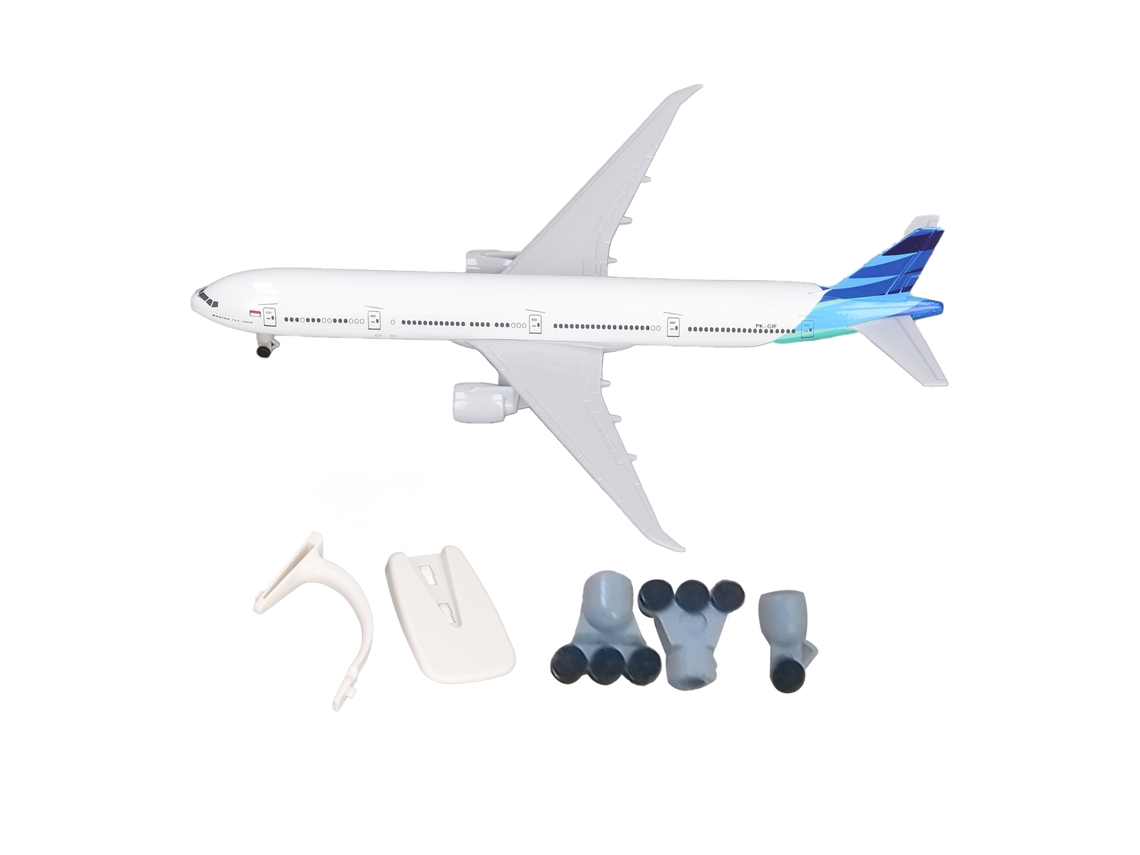 Modelo De Avião De Metal B777 Liga Escala Precisa Base Estável Decoração Casa