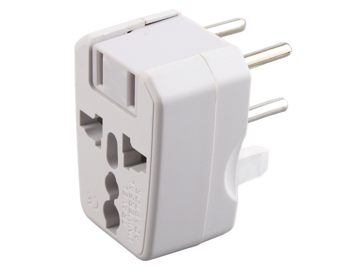 Laxiscreed Adaptador De Tomada Universal Para Viagens, 100-250vac, Contactos De Latão