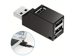Hub Usb 3.0 + Usb c de Três Portas para Trabalho Remoto STELASPLEN