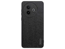 Capa De Celular À Prova De Choque Em Couro De Casca De Árvore