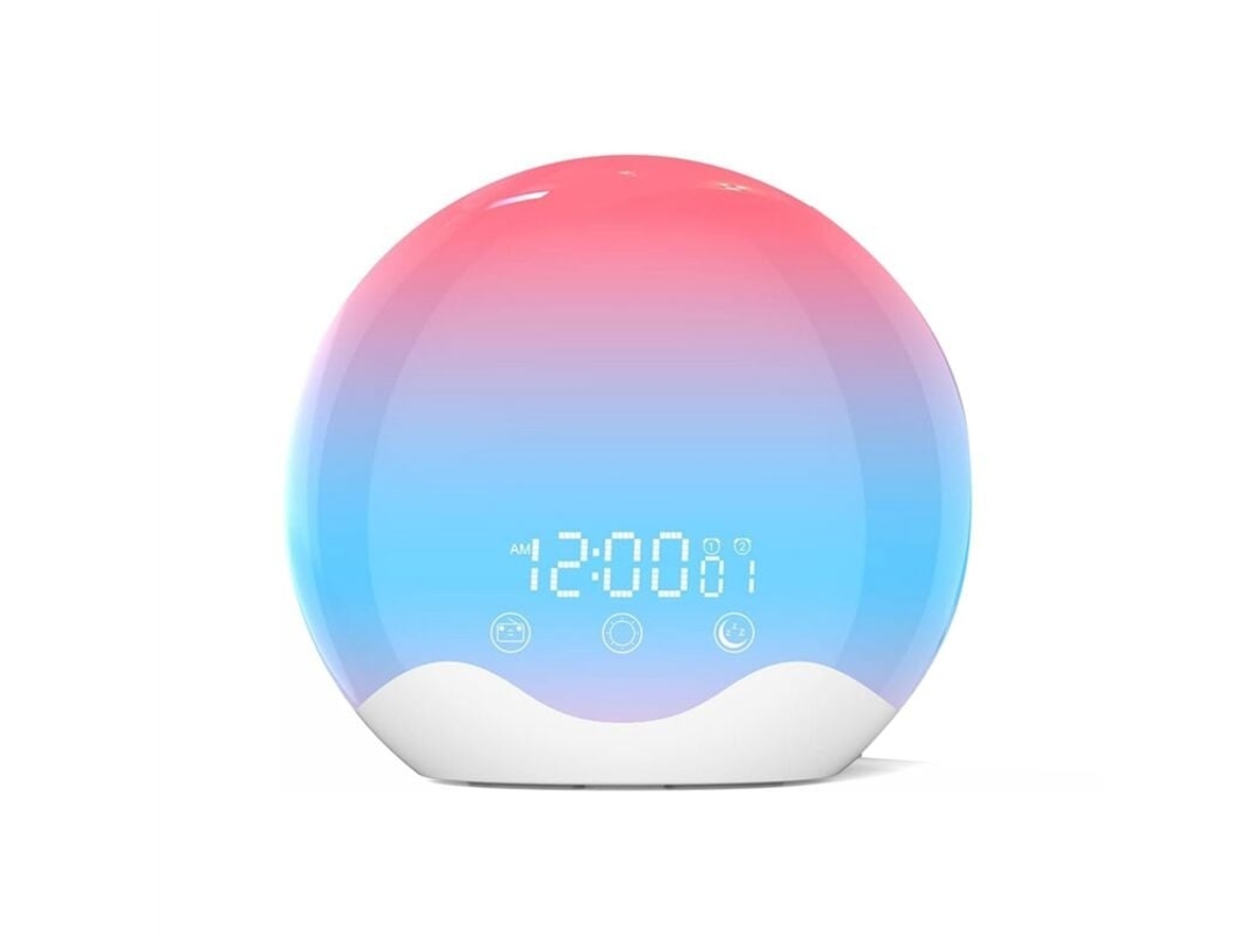 Lurelia Despertador Sunrise Com Luz De Despertar E Controlo Por Toque, Despertador De Dois Lados Para Quarto, Alarme Duplo E Soneca