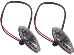 2 Peças De Piscas De Led Para Motocicleta, Luzes À Prova D'água, Fáceis De Instalar, Mini Indicadores Para Estrada E Uso Diurno.