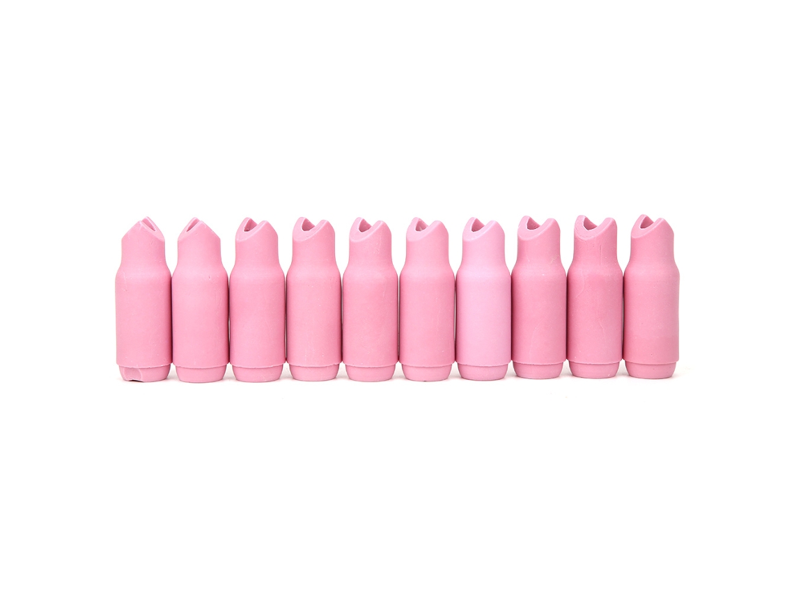 10 Peças De Bico De Alumínio 10n49 5 Exterior 90° Para Soplete Tig Wp-17/18/26