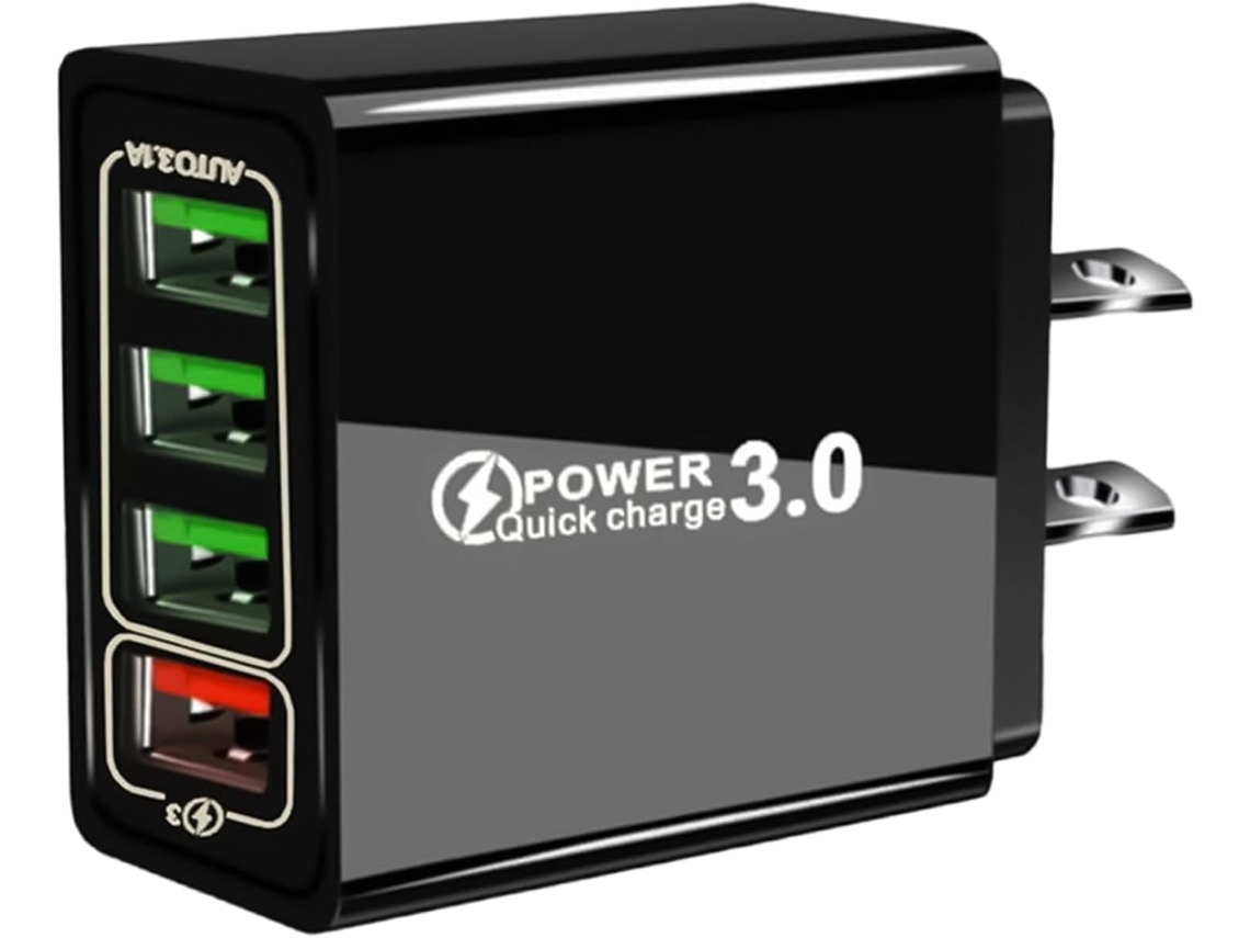 Adaptadores De Carregamento Adaptador Rápido Com 4 Portas