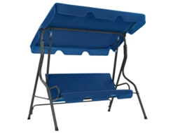 Vidaxl Baloiço De Jardim 170x110x153cm Tecido Azul-escuro