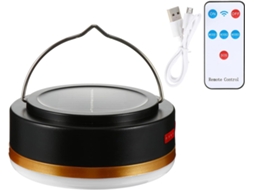 1 Conjunto De Ar Solar Led Portátil Para Camping À Prova D'água Com Controle Remoto Usb