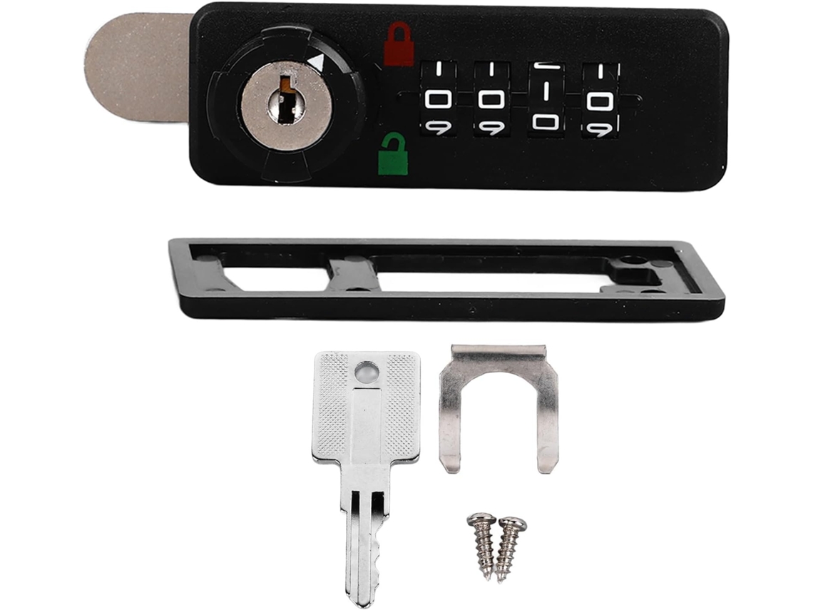 Fechadura De Combinação Para Armário, 4 Dígitos, Para Móveis, Lockers E Compartimentos