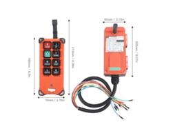 Controle remoto sem fio para guindaste 1 para 1 com sinal estável, transmissor e receptor industrial para escavadeiras e caminhões 36 V