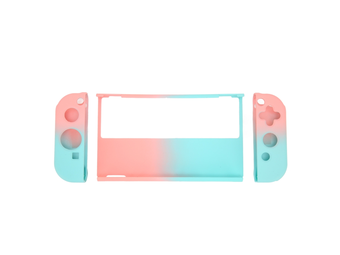 Capa de Silicone LAXISCREED para Switch Oled Azul Rosa