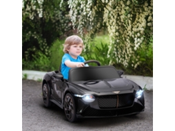 Carro Elétrico Bentley Bacalar Preto 3.5 Anos 70x40x30cm 2 Motores 12v 25w 3.5 Km/h 2.4g S/MARCA