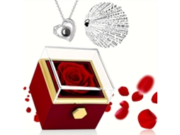 Collar De Corazón te Amo Con Caja Giratoria Y Colgante Proyector, Regalo Para Novia Esposa Madre Hija - Ideal Para Cumpleaños Navidad