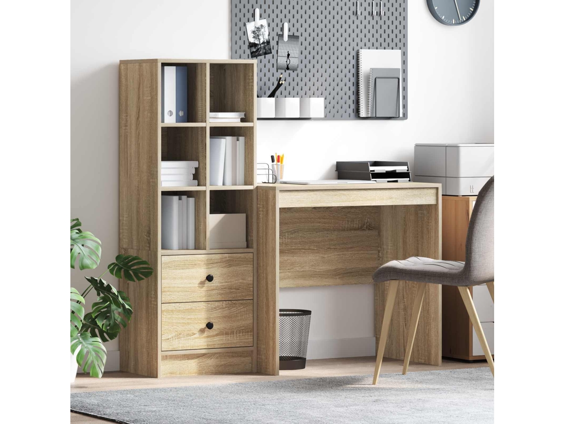 Vidaxl Mesa Carvalho Sonoma 135,5 X 50 X 127 Cm 2 Unid.