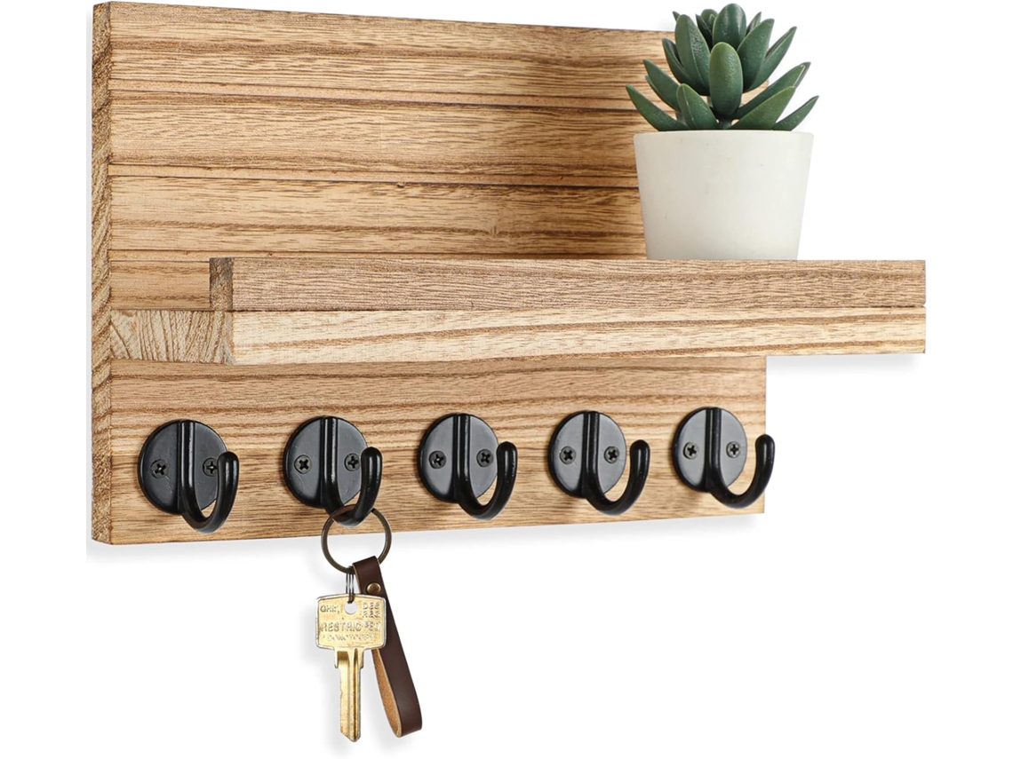 Chaveiro De Parede, Chaveiro Decorativos E Porta Correio Com Prateleiras Zeuxo