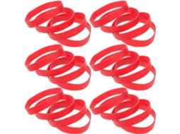Elásticos Homoyoyo Drunken, ideais para organizar materiais de escritório, decoração escolar, vermelhos, resistentes.