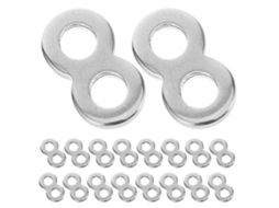 Omni 25 Abrochadores de Mesa em Forma de Oito de Aço Inoxidável Conectores para Mesas e Artesanato