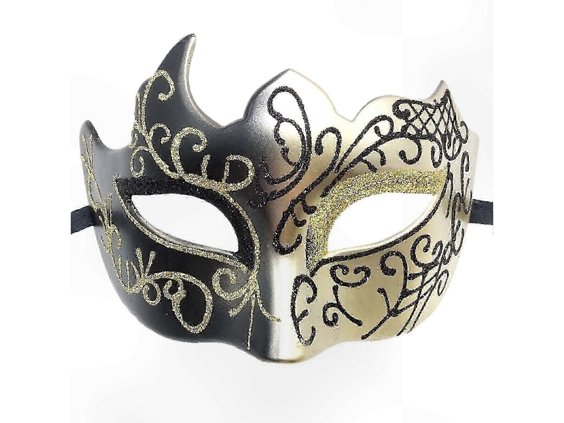 Máscara Festiva Masculina com Tema de Carnaval Romano, Acessório para Apresentações e Festas. TAISHENGDA