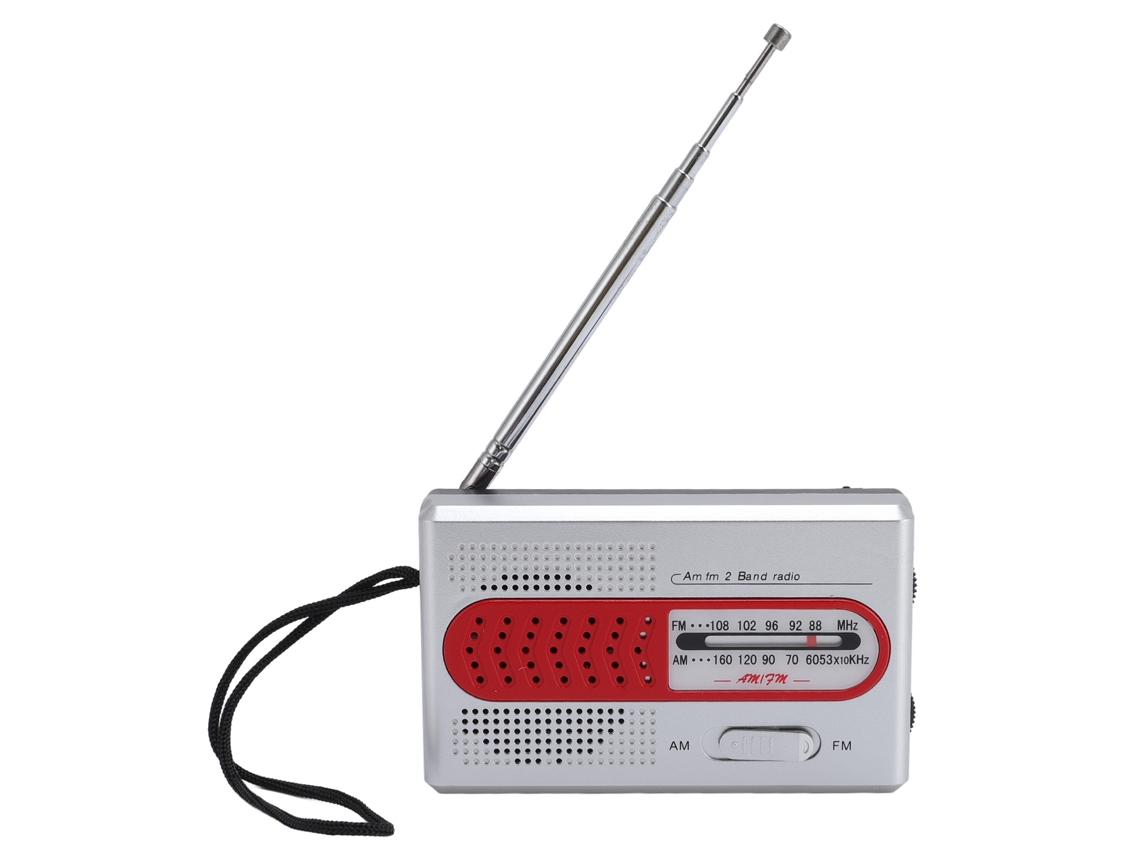Radio Portátil Am/fm Con Batería Y Altavoz/auriculares.