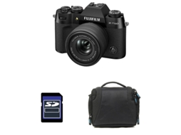 Fujifilm X t50 Preta + Lente 15-45mm + Bolsa + Cartão SD de 8GB