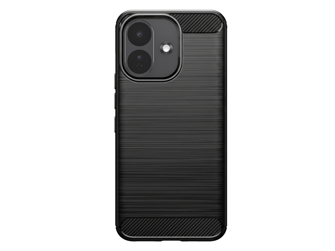 Capa Para Xiaomi Redmi Note 17 Pro Em Silicone Antichoque Com Efeito Carbono