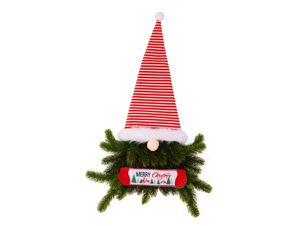 Decoração de Natal com Boneca Sem Rostos, Boneco de Árvore e Coroa Natalina LAXISCREED