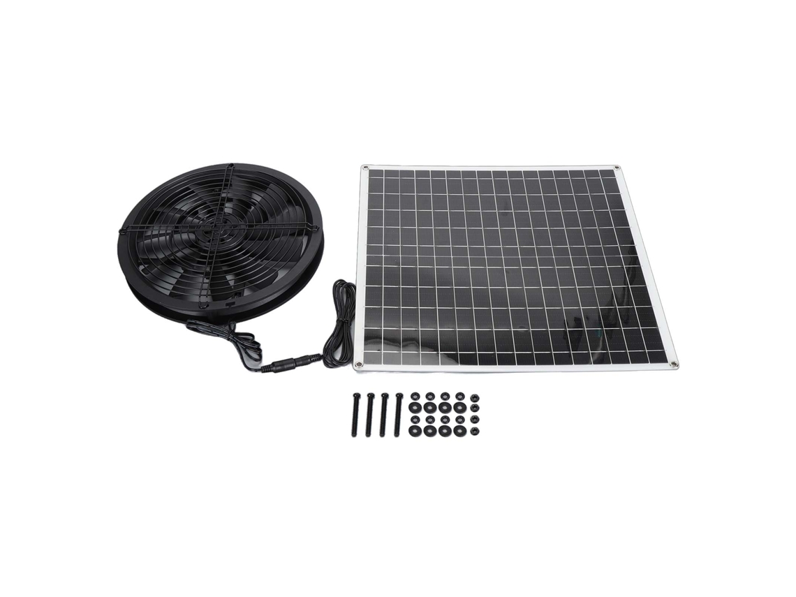 Ventilador Solar Resistente À Água E De Alta Velocidade